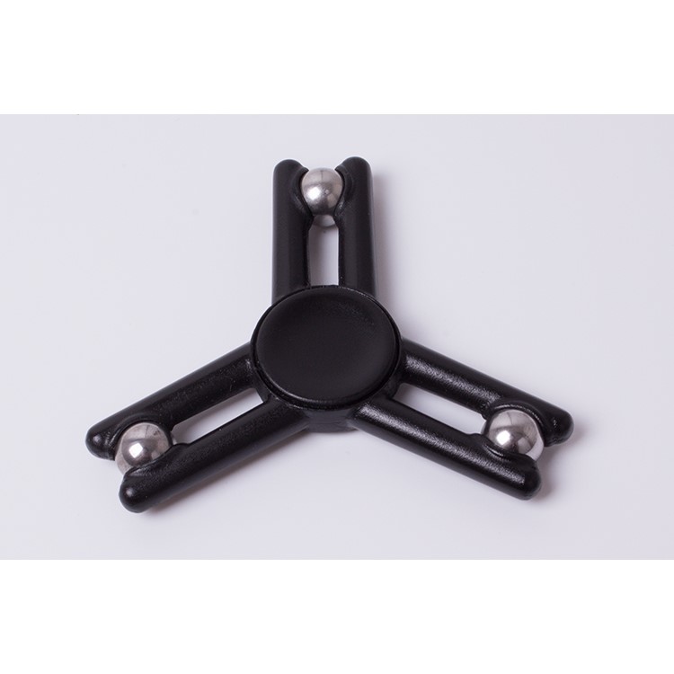 3 Balls Triangle Spinner Fidget Spinner Finger Toy ADHD Focus Toy - Black-10