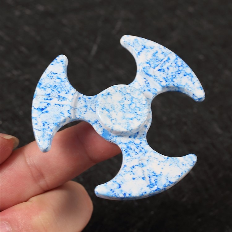 Kirsite Fidget Spinner Fast Speed Bearing Tri-spinner Relieve Anxiety and Boredom - Blue-2