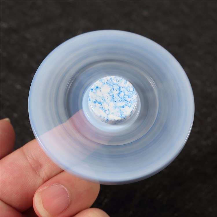 Kirsite Fidget Spinner Fast Speed Bearing Tri-spinner Relieve Anxiety and Boredom - Blue-3