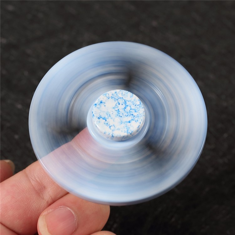 Kirsite Fidget Spinner Fast Speed Bearing Tri-spinner Relieve Anxiety and Boredom - Blue-4