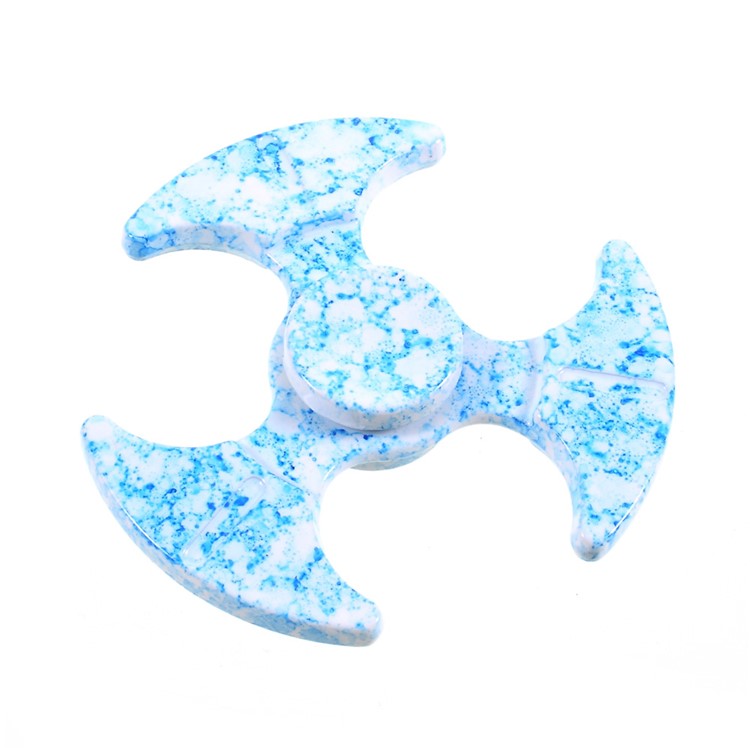 Kirsite Fidget Spinner Fast Speed Bearing Tri-spinner Relieve Anxiety and Boredom - Blue-5