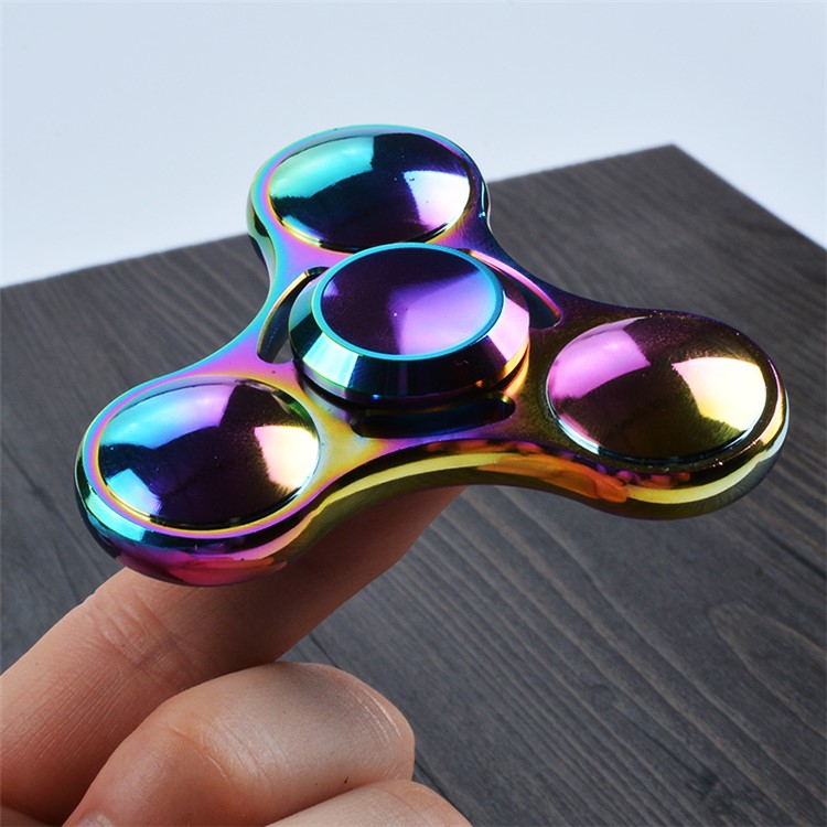 Colorized Kirsite Triangle Shape Spinner Fidget Spinner Hand Toy Relieve Anxiety and Boredom-2