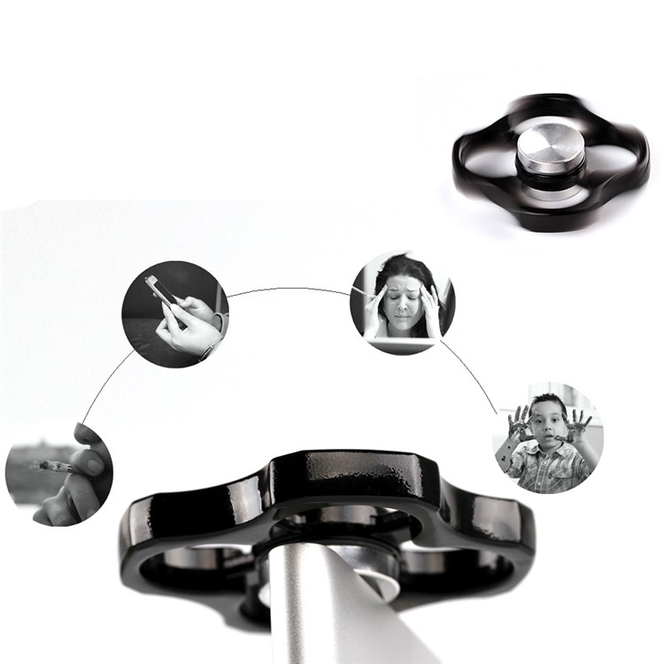Kirsite Quadrangle Fidget Toy Hand Spinner Stress Reducer EDC Focus Toy-3
