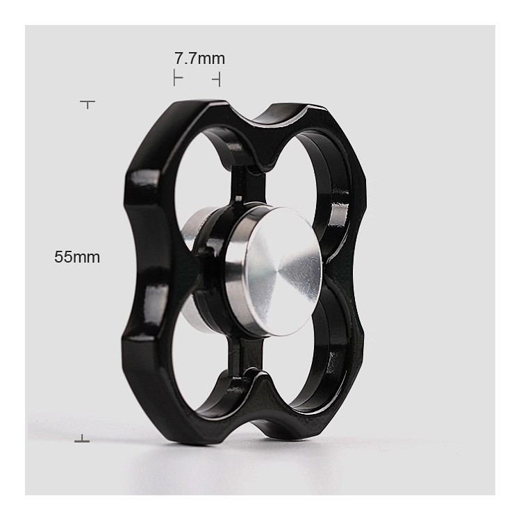 Kirsite Quadrangle Fidget Toy Hand Spinner Stress Reducer EDC Focus Toy-8