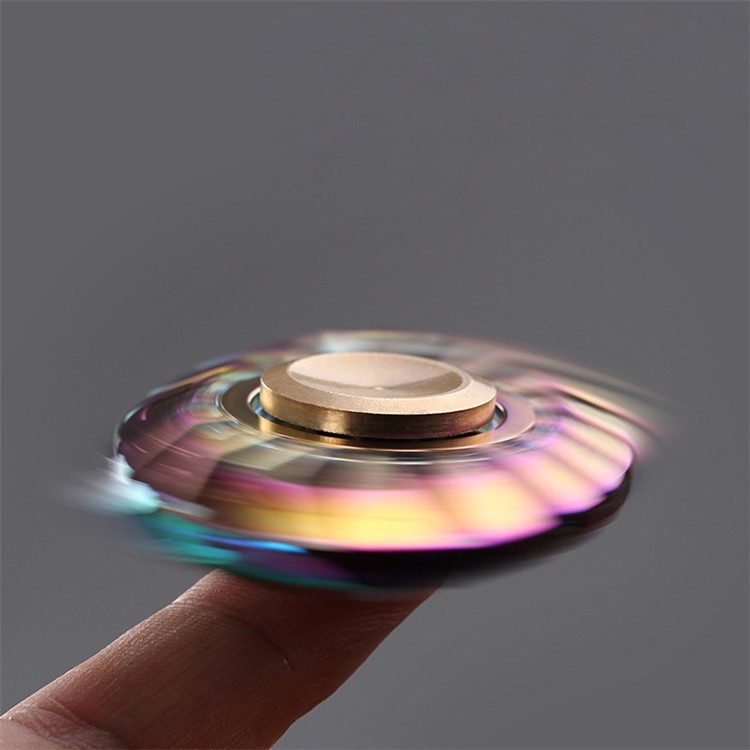 Colorized Butterflyfish Pattern Fidget Spinner Kirsite Hand Spinner Stress and Anxiety Relief Toy-2