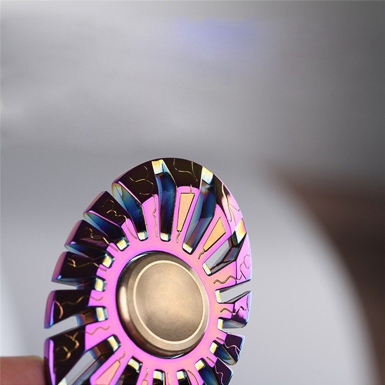 Colorized Butterflyfish Pattern Fidget Spinner Kirsite Hand Spinner Stress and Anxiety Relief Toy-4