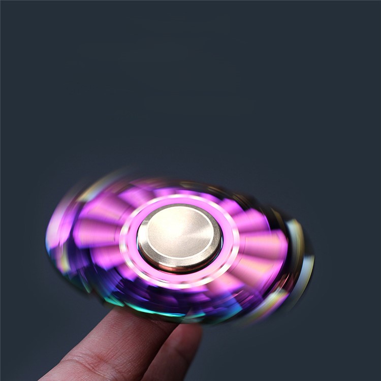 Colorized Butterflyfish Pattern Fidget Spinner Kirsite Hand Spinner Stress and Anxiety Relief Toy-5
