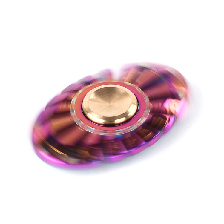 Colorized Butterflyfish Pattern Fidget Spinner Kirsite Hand Spinner Stress and Anxiety Relief Toy-8