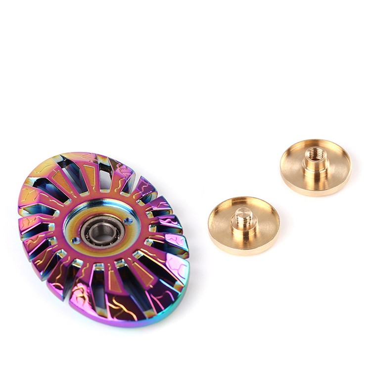 Colorized Butterflyfish Pattern Fidget Spinner Kirsite Hand Spinner Stress and Anxiety Relief Toy-9