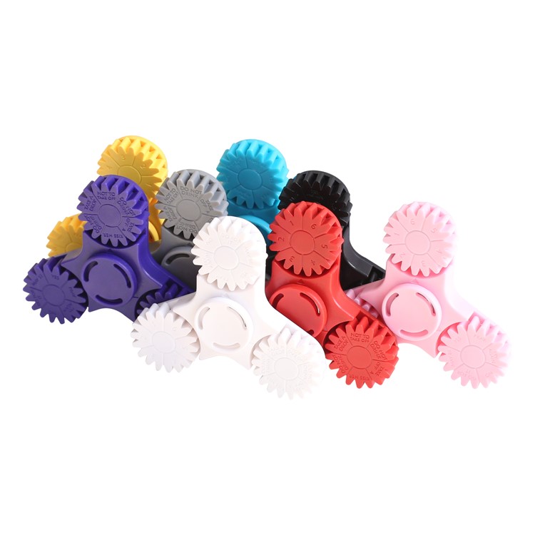 Tri-Spinner Fidget Spinner Toy Stress Reducer Relieve Anxiety and Boredom - Black-2