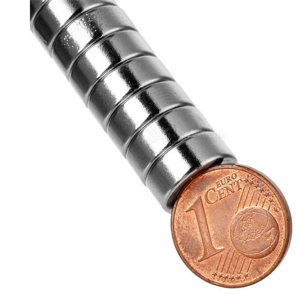 20Pcs/Set Round Hole Neodymium Magnet 12x3mm NdFeB Rare Earth Magnets - Silver Color-4