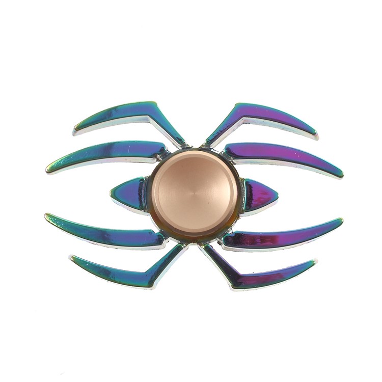 Colorized Spider Pattern EDC Spinner Fidget Spinner for ADHD Anxiety and Boredom-3
