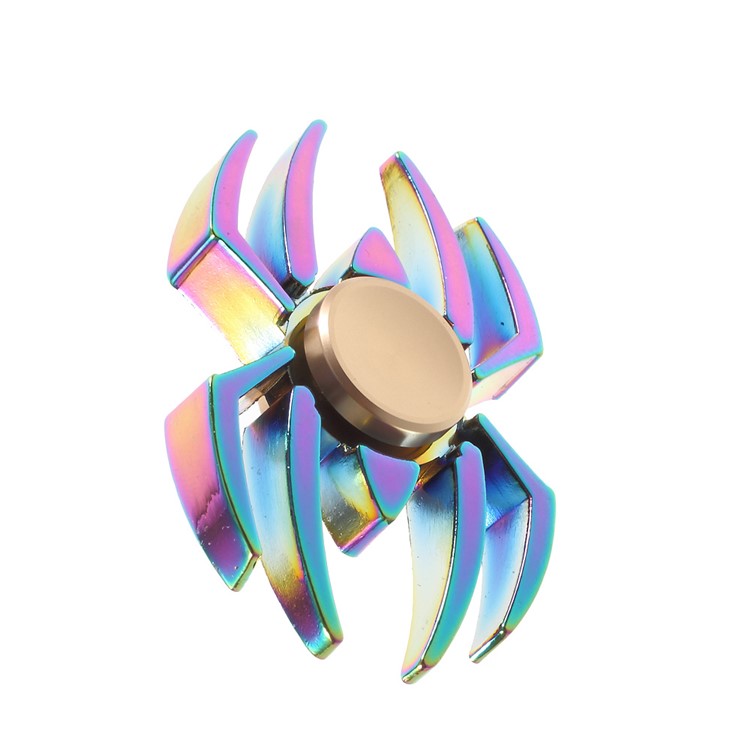 Colorized Spider Pattern EDC Spinner Fidget Spinner for ADHD Anxiety and Boredom-5