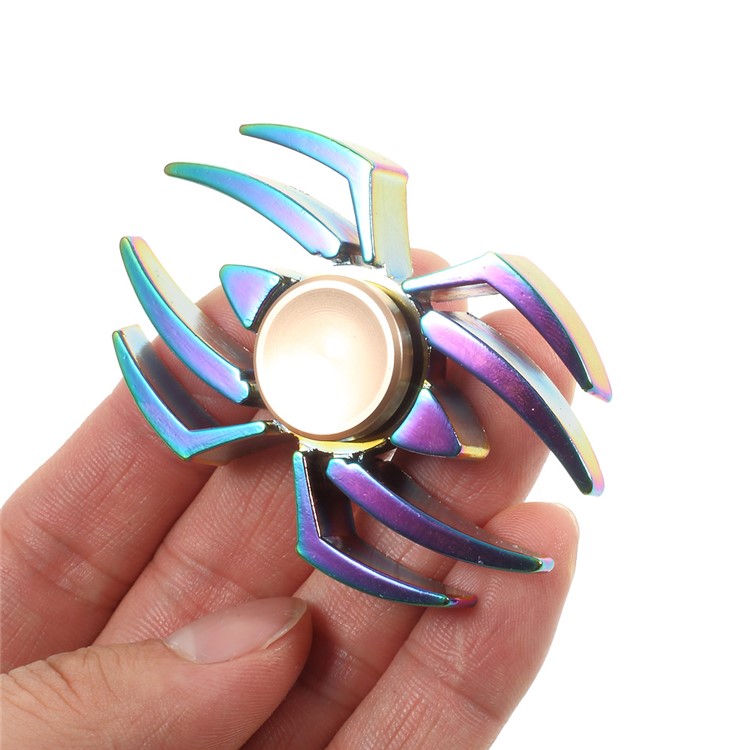 Colorized Spider Pattern EDC Spinner Fidget Spinner for ADHD Anxiety and Boredom-6