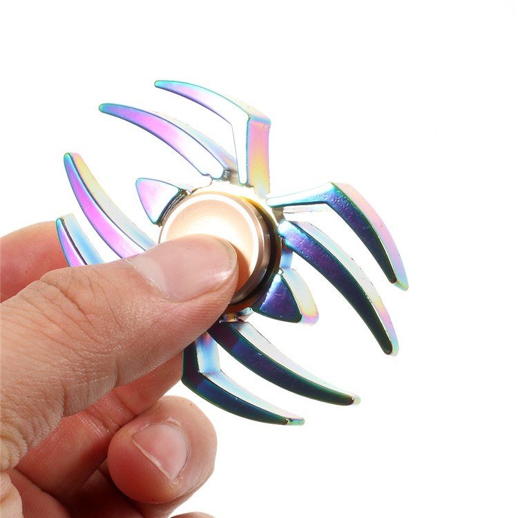 Colorized Spider Pattern EDC Spinner Fidget Spinner for ADHD Anxiety and Boredom-7
