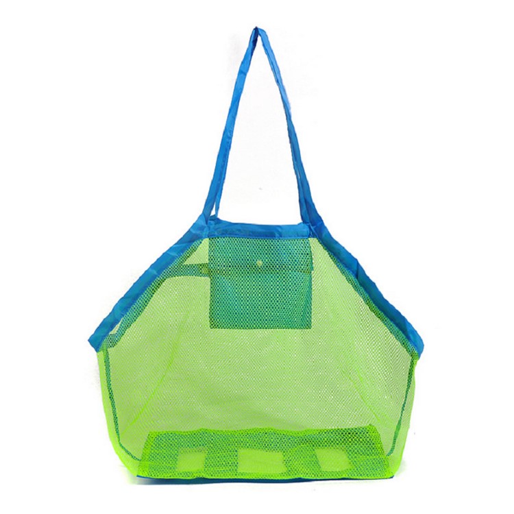 Portable Baby Sand Away Beach Toy Storage Mesh Bag Tote Carry Box Basket - Large Size-1
