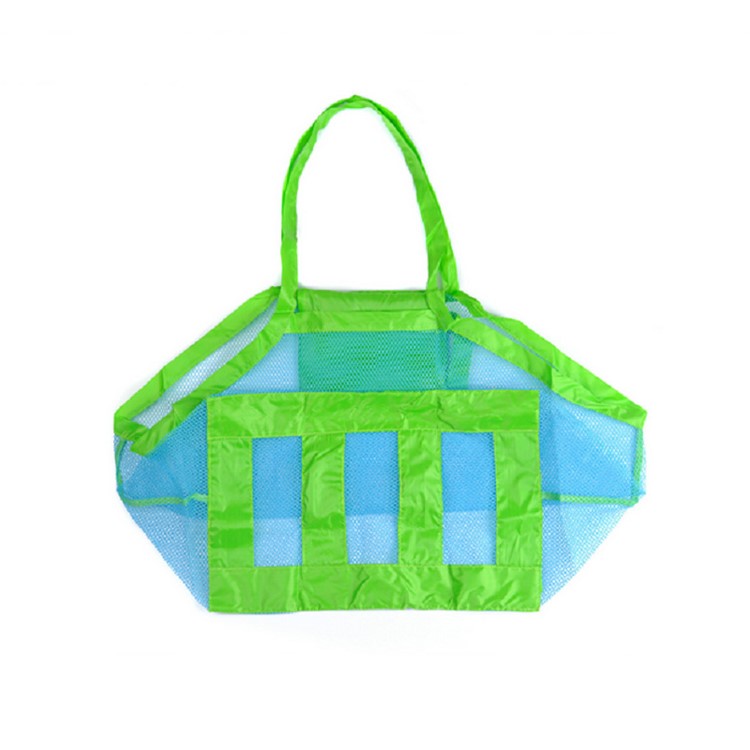 Portable Baby Sand Away Beach Toy Storage Mesh Bag Tote Carry Box Basket - Large Size-4