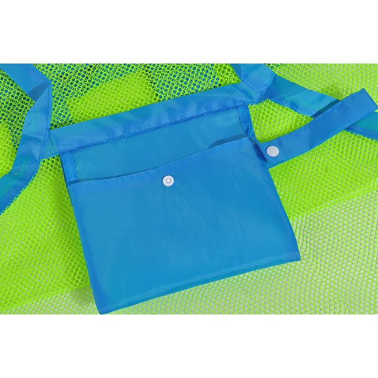 Portable Baby Sand Away Beach Toy Storage Mesh Bag Tote Carry Box Basket - Large Size-6