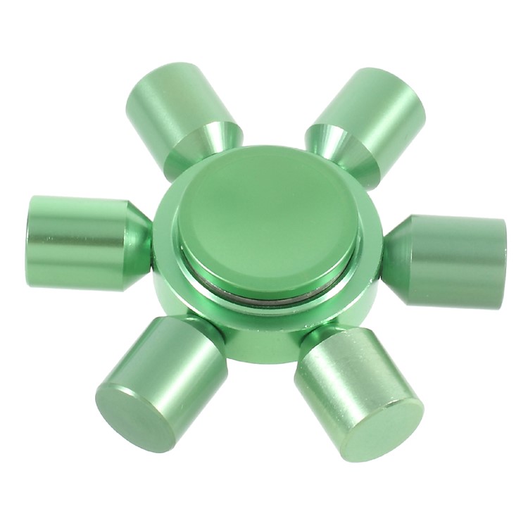 Aluminum Alloy Hexagon Fingertip Gyroscope Hand Spinner Fidget Toy for Children and Adults - Green-1