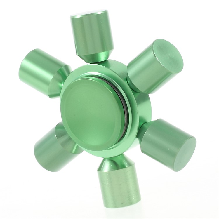 Aluminum Alloy Hexagon Fingertip Gyroscope Hand Spinner Fidget Toy for Children and Adults - Green-3
