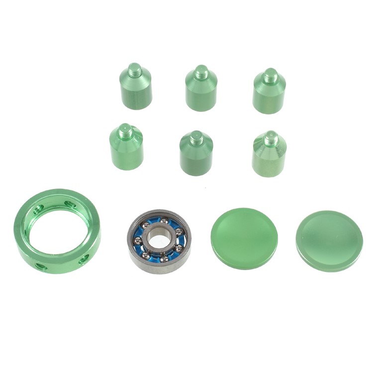 Aluminum Alloy Hexagon Fingertip Gyroscope Hand Spinner Fidget Toy for Children and Adults - Green-6