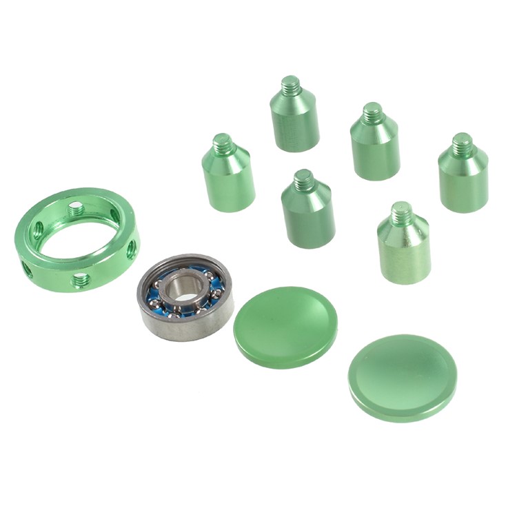 Aluminum Alloy Hexagon Fingertip Gyroscope Hand Spinner Fidget Toy for Children and Adults - Green-7