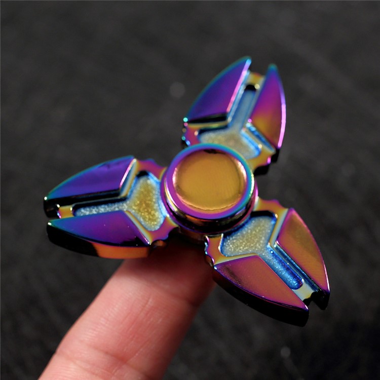 Colorized Triangle Spinner Fidget Hand EDC Focus Toy Relieve Stress-2