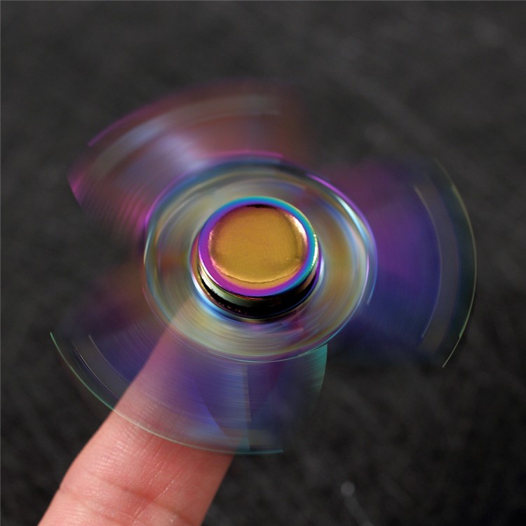 Colorized Triangle Spinner Fidget Hand EDC Focus Toy Relieve Stress-4