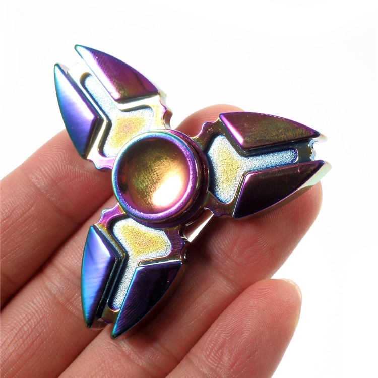 Colorized Triangle Spinner Fidget Hand EDC Focus Toy Relieve Stress-8
