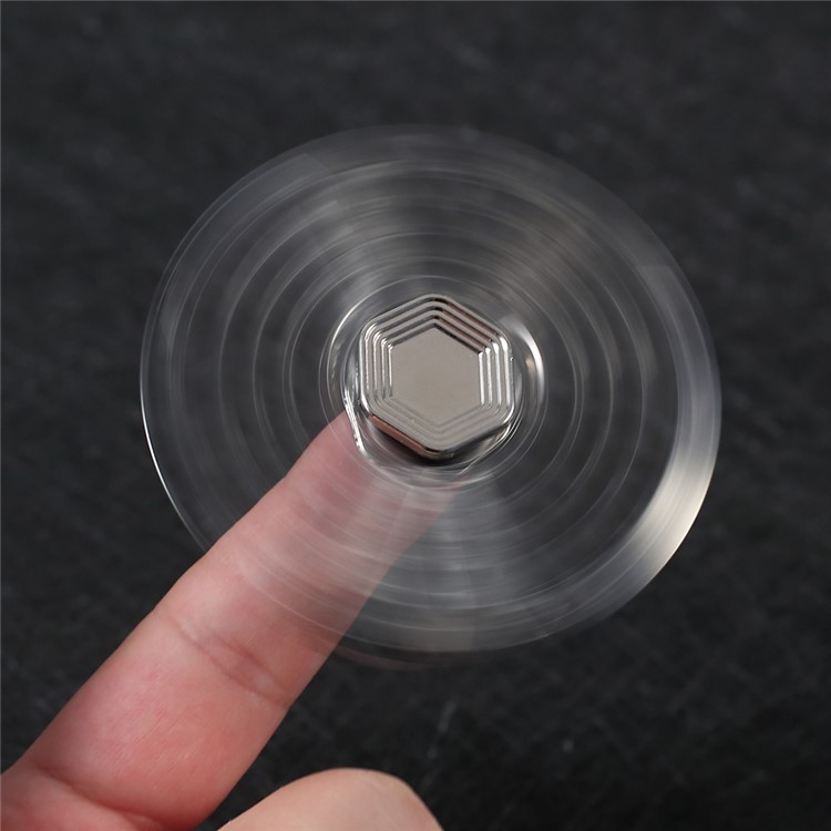 Kirsite EDC Spinner Fidget Spinner Finger EDC Focus Toy - Silver-3