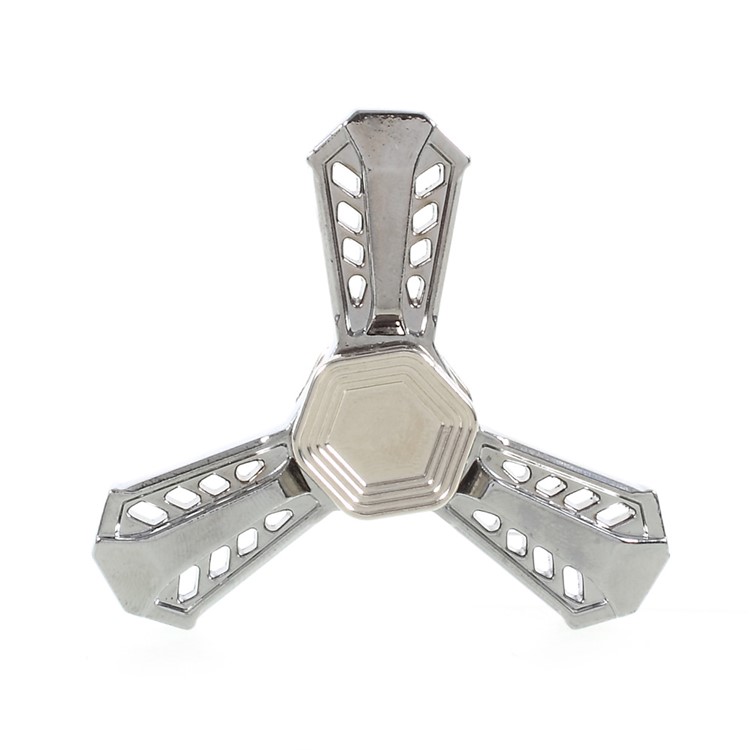 Kirsite EDC Spinner Fidget Spinner Finger EDC Focus Toy - Silver-5