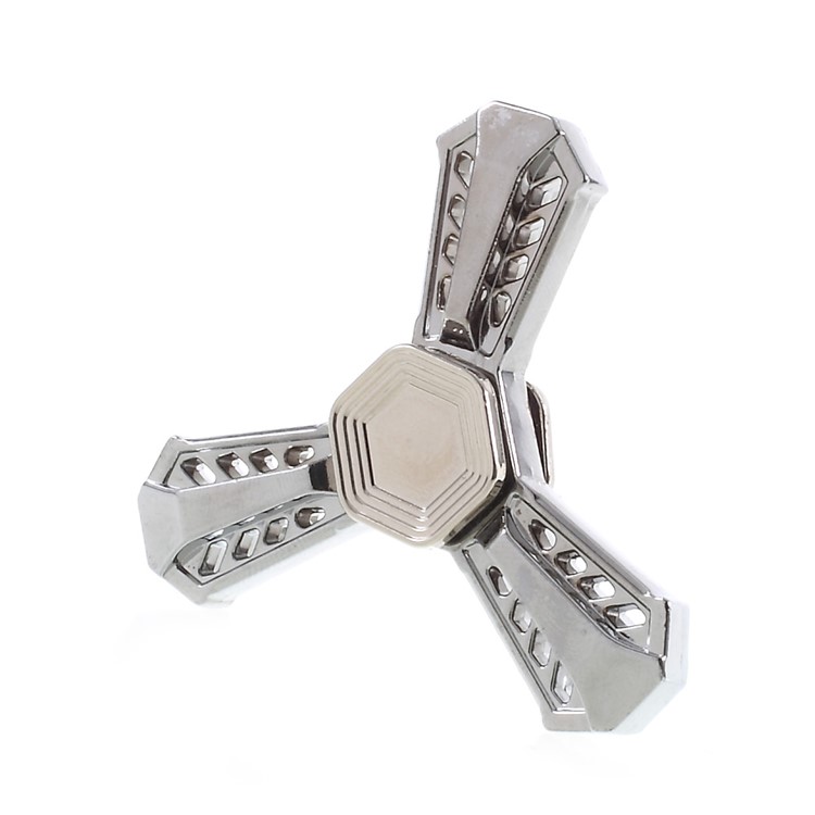 Kirsite EDC Spinner Fidget Spinner Finger EDC Focus Toy - Silver-6