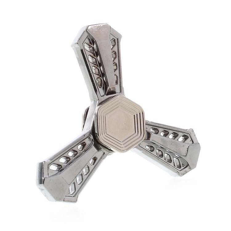 Kirsite EDC Spinner Fidget Spinner Finger EDC Focus Toy - Silver-7