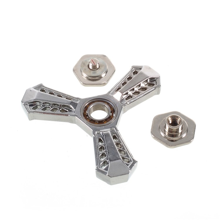 Kirsite EDC Spinner Fidget Spinner Finger EDC Focus Toy - Silver-9