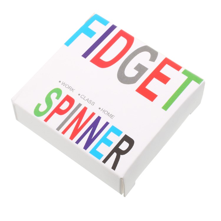 Quadrangle Fidget Spinner Silicone Hand Finger Toy with Lanyard Relieve Anxiety and Boredom - White-12
