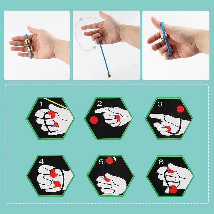 Pure Copper Finger YO-YO Ball Anti Stress Toy Hand Fidget Toy-6