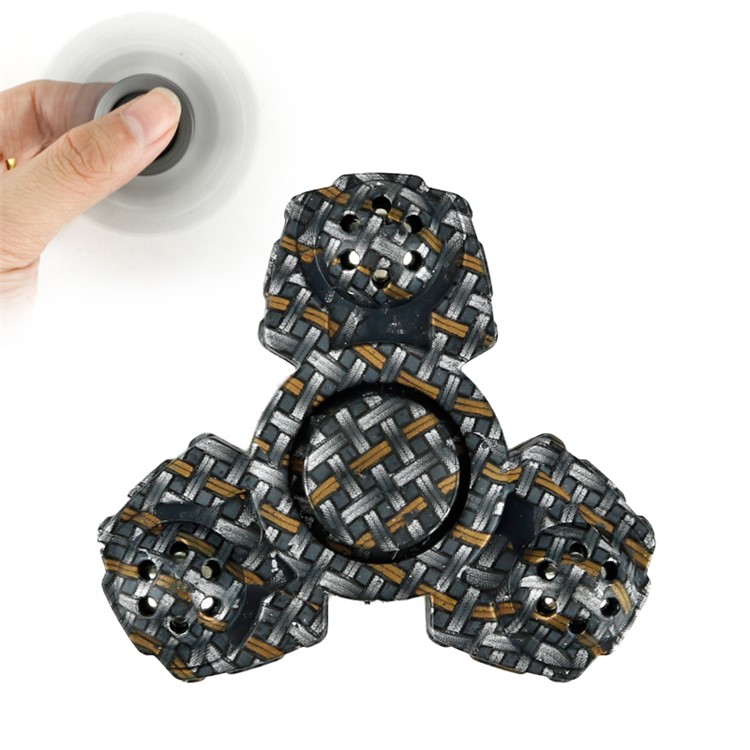 Colorized Pattern EDC Tri-Spinner Fidget Spinner Finger Toy Fast Bearing-3