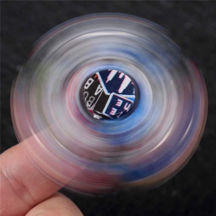 Colorized Pattern EDC Tri-Spinner Fidget Spinner Finger Toy Fast Bearing-8