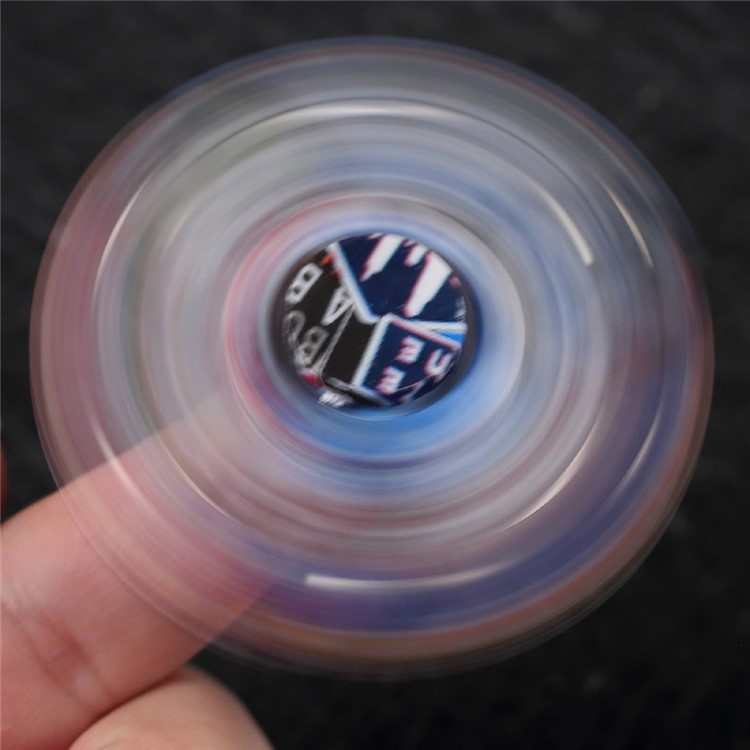 Colorized Pattern EDC Tri-Spinner Fidget Spinner Finger Toy Fast Bearing-9