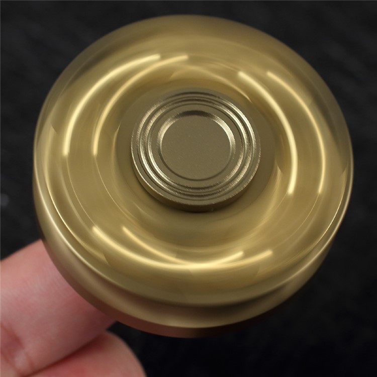 Revolver Clip Design Fidget Spinner Round Hand Spinner EDC Toy Break Bad Habits ADHD - Gold-11
