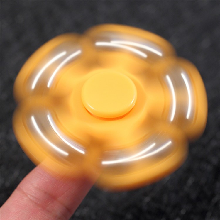 5 Metal Balls EDC Pentagon Spinner Fidget Spinner Finger Toy ADHD Focus Toy - Orange-8