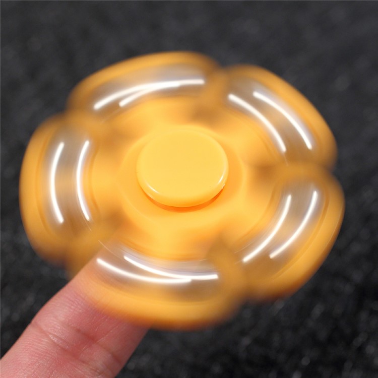 5 Metal Balls EDC Pentagon Spinner Fidget Spinner Finger Toy ADHD Focus Toy - Orange-9