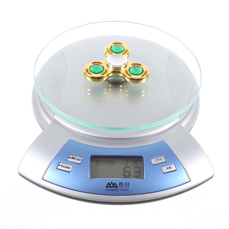 Crystal Triangle Pattern EDC Focus Toy Spinner Fidget Spinner Finger High Speed Bearing - Gold-5