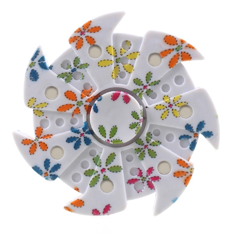 Flowers Pattern EDC Focus Toy Plastic Spinner Fidget Spinner Finger Toy Fast Bearing-1