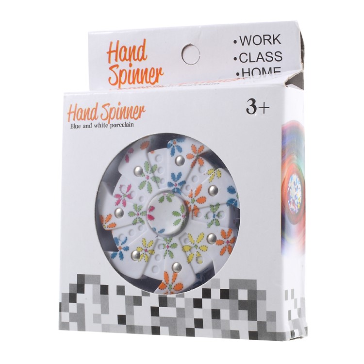 Flowers Pattern EDC Focus Toy Plastic Spinner Fidget Spinner Finger Toy Fast Bearing-12