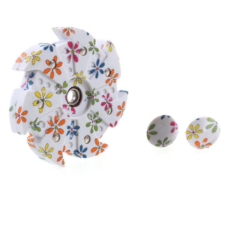 Flowers Pattern EDC Focus Toy Plastic Spinner Fidget Spinner Finger Toy Fast Bearing-6