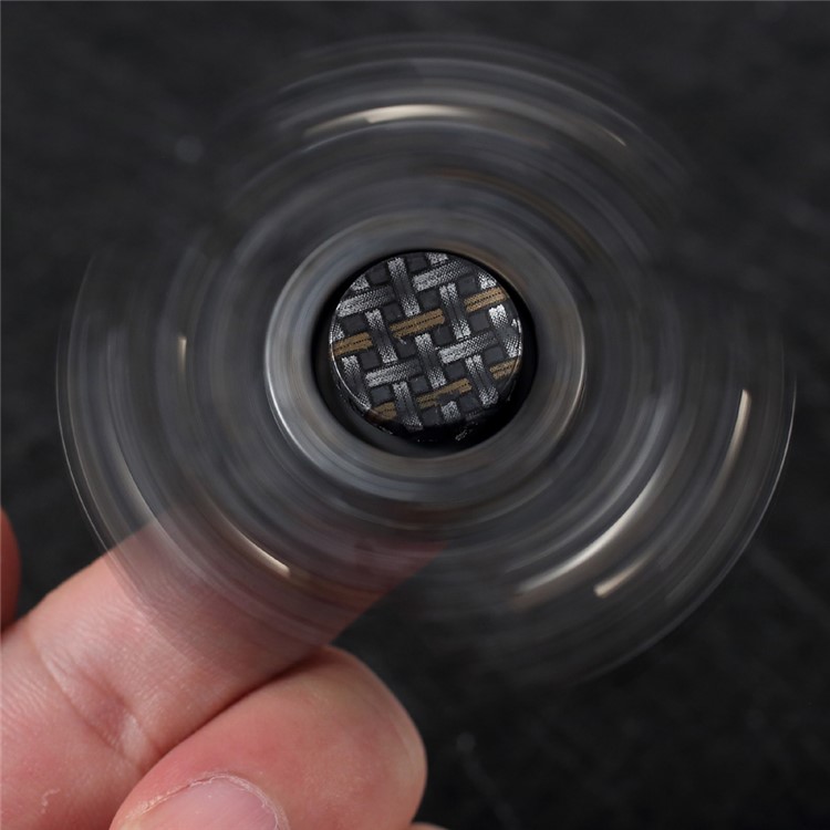 Woven Pattern EDC Tri-Spinner Fidget Spinner Finger Toy Fast Bearing-10