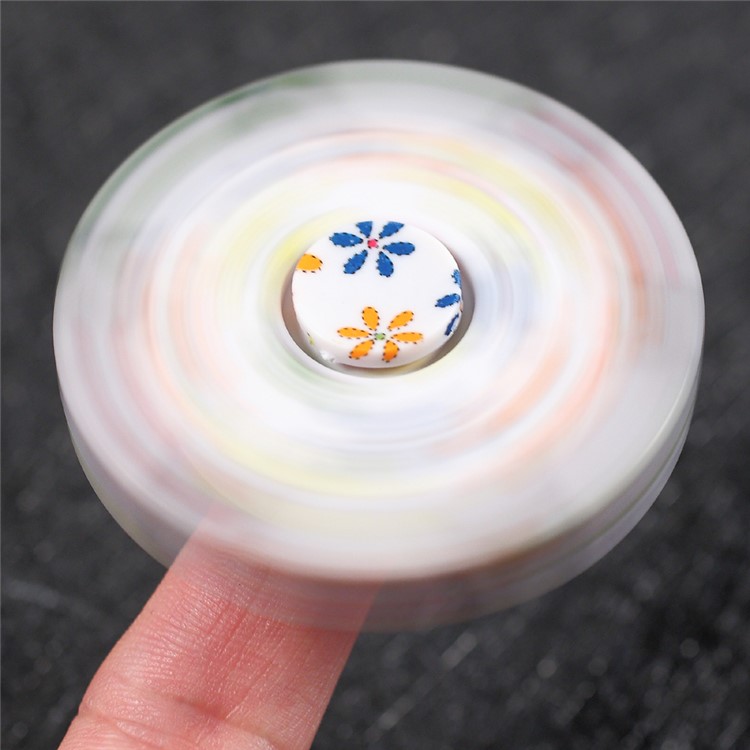 Flowers Pattern EDC Hexagon Spinner Fidget Spinner Finger Toy Fast Bearing-9