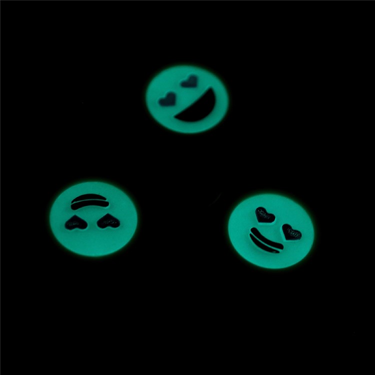 T7 Luminous Emoji Pattern Love Expression High Speed Tri-Spinner Fidget Toy Stress Reducer - White-5