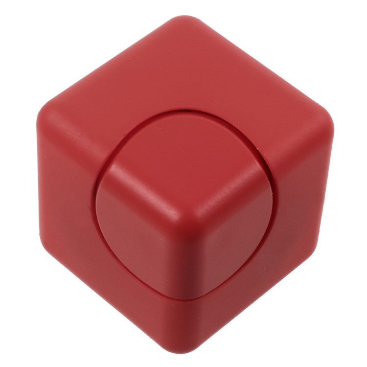 Cube Shape Plastic EDC Focus Toy Spinner Fidget Spinner Finger Toy - Red-1